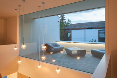 Geräumiges, Unbedecktes Modernes Loggia in München
