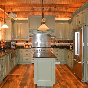 Luxe Log Kitchen