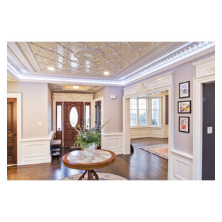 Classic foyer and interior woodwork in Princeton, NJ. - Traditional ...
