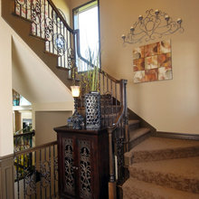 carpeted stairs