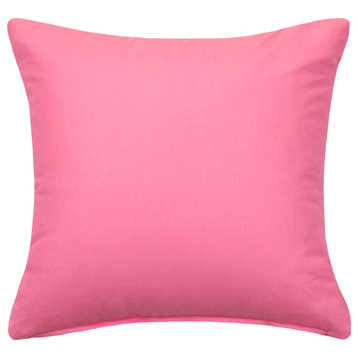 Solid Pink Accent, Throw Pillow Cover, 24"x24"