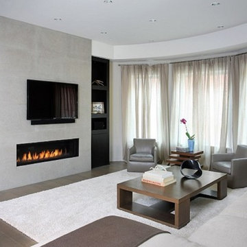 Family Room with Ebony Cabinets