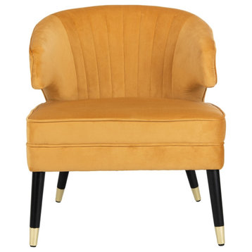 Safavieh Stazia Wingback Accent Chair, Marigold/Black
