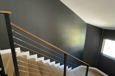 Staircase Wallpaper installation