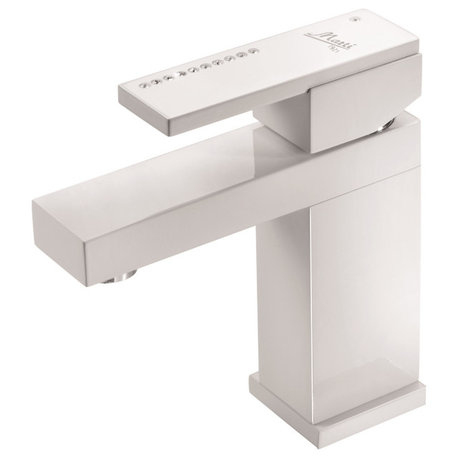 Altair Swarovski bathroom sink faucet. Luxury taps, Matte White