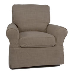 Sunset Trading Horizon Swivel Chair - Slip Cover Set Only - Linen - Slipcovers And Chair Covers