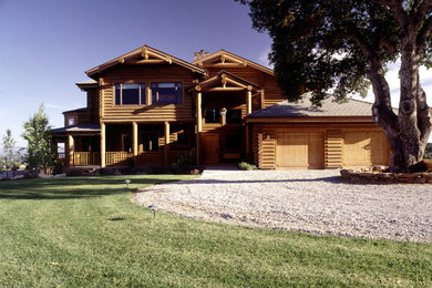 Inspiration for a southwestern exterior home remodel in Other