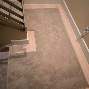 High Stakes Runner and Carpet for Workout Area Basement
