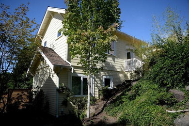 Inspiration for a craftsman exterior home remodel in Seattle
