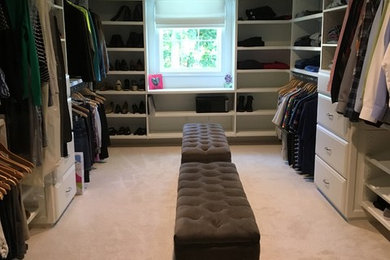 Inspiration for a contemporary closet remodel in New York