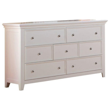 Dresser with 7 Drawers, White