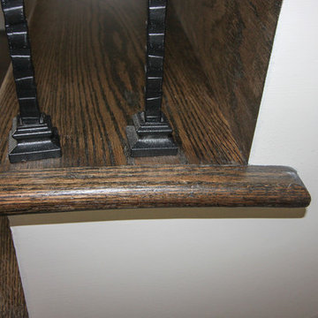 Project #45 | Curved Oak & Wrought Iron Staircase