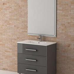 30 inch Gray Bathroom Vanities made In Spain - Bathroom Vanities And Sink Consoles