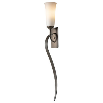 Hubbardton Forge 204529-1080 Sweeping Taper ADA Sconce in Modern Brass