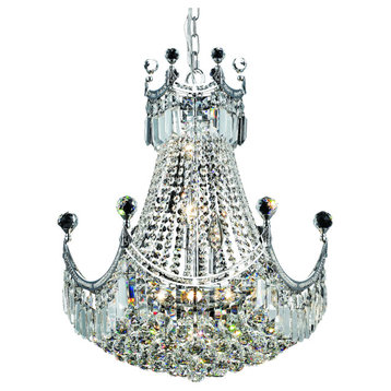 Royal Cut Clear Crystal Corona 9-Light