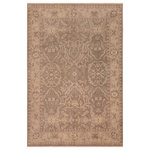 Bareens Designer Rugs - Eclectic Ziegler Lillia Gray Tan Wool Rug - 7'4'' x 9'4'' - A Persian influenced Turkish hand knotted rug made by skilled artisans capable of creating the most exceptional vegetable dyes and hand-spun New Zealand wool. This gorgeous one of a kind Peshawar Kafkaz handmade rugs is also known as a Chobi Ziegler Rug. This gorgeous rug is extremely versatile and is famous for its pleasing color palette and informal design that works in a myriad of interiors. It has been expertly hand-tied, finished, sun-dried, and can contain up to 1.5 million knots. It takes 4 skilled artisans to hand knot this rug nine to twelve months to complete this piece of art. The invigorating colors and patterns in this rug will give your home an elegant and fresh appearance. While drawing upon the coloring and patterns of antique rugs, contemporary Peshawar pieces incorporate modern design motifs and feature vibrant color tones. Give your room a luxurious look and feel with this beautiful rug with gorgeous color pallet. The intricate design allows this oriental rug to create a royal ambience in any d�cor. Hand knotted construction and natural fibers gives this rug soft feel under your feet.