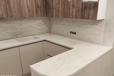 Grandex Marble: кухонная столешница, барная стойка, мойка, стеновые панели