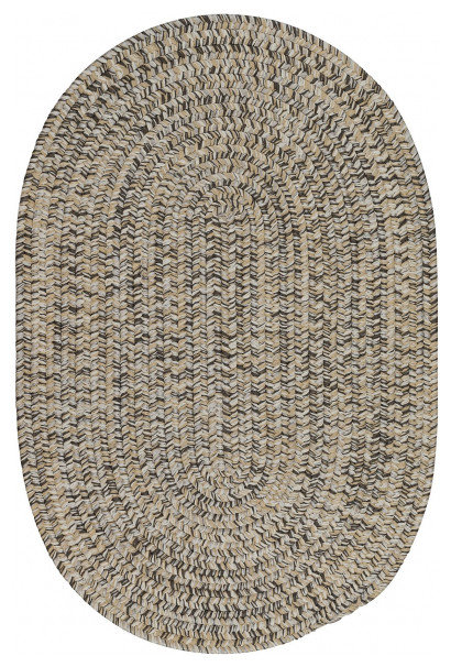 Colonial Mills Rug Laffite Tweed Gray Oval, 12x16 - Farmhouse - Outdoor ...