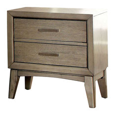 50 Most Por Metal Nightstands And Bedside Tables For 2018 Houzz Benzara Inc Snyder Ii Contemporary Night Stand Gray Nightstands And Bedside Tables