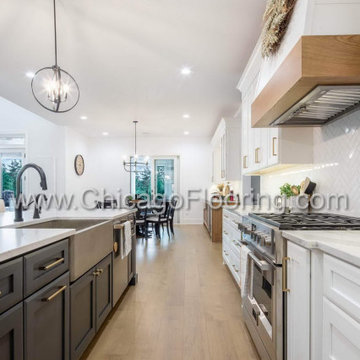 Prefinished Engineered Hardwood Flooring Installation Chicago - Walnut Flooring