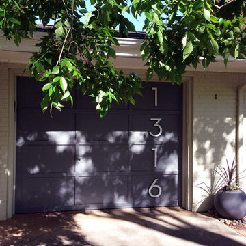 modern house numbers - customer photo