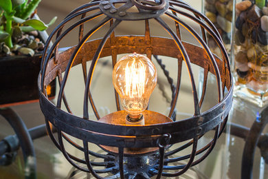 8-inch Ball Cage Lamp