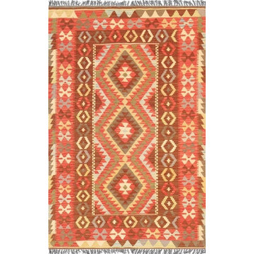 Pasargad Vintage Style Turkish Anatolian Kilim Area Rug, 3'x5'
