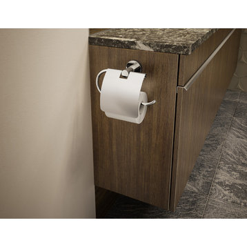 Dia Toilet Paper Holder With Cover, Chrome