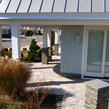 Silver Travertine Tumbled Pavers