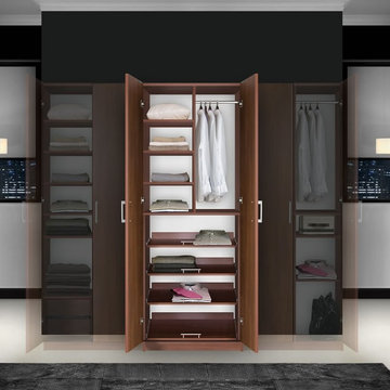 Bella Supreme Wardrobe Storage - 7 Foot Closet with Sliding Shelves