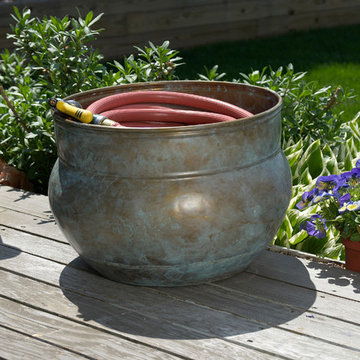 Sonoma Hose Pot - Blue Verde Brass by Good Directions