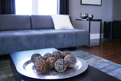 Living room - modern living room idea in Orange County