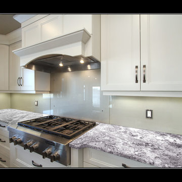 Painted Glass Backsplashes