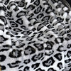 Plutus Gray Silver Jaguar Faux Fur Throw Blanket, 114"L x 120"W King