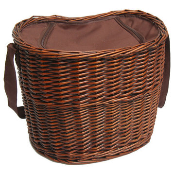 Traditional Round Willow Cooler Basket