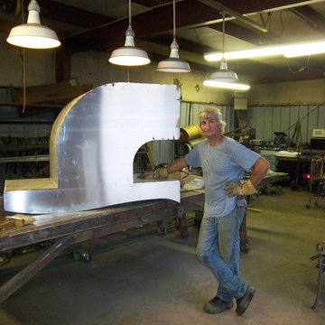 Industrial Facebook Sculpture