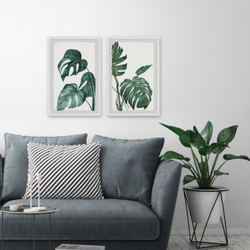 Split Leaves Diptych