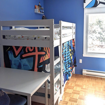 Boys' shared room in Anjou, Quebec