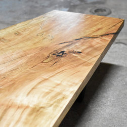 Maple Live Edge Coffee Table - Furniture