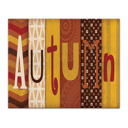 DDCG - Autumn Quilt Canvas Wall Art, 20"x1.25"x16" - Prints And Posters