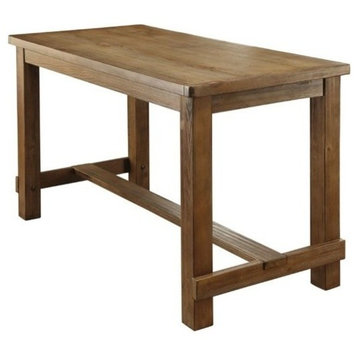 Bowery Hill Contemporary Counter Height Wood Dining Table in Natural