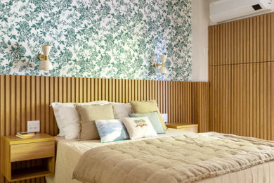 ボルドーにあるエクレクティックスタイルのおしゃれな寝室