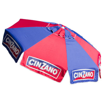 8' Cinzano Deluxe Beach and Patio Umbrella With Storage Bag
