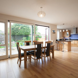 コークのLDKの画像 (白い壁、淡色無垢フローリング、暖炉なし)