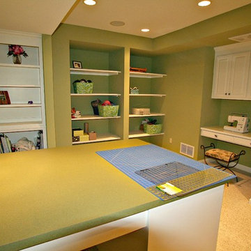Fun and Functional Lower Level Craft Room