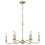 Golden Lighting - Golden Lighting 8316-LP BCB Tierney 6 Light Pendant - From traditional to modern, Tierney's simple, elegant silhouette complements a wide range of styles. The casual grace of the sweeping arms and stately candelabras can subtly dress up any space. Striking finishes draw the eye and add sophistication.