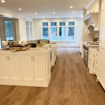BELLE TERRE:  6" SELECT WHITE OAK INSTALLED & FINISHED W/ CUSTOM STAIN