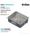 Dex 21" Undermount Stainless Steel 1-Bowl 16 gauge Kitchen Sink