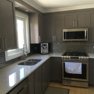 Gatineau Modern basket weave kitchen backsplash