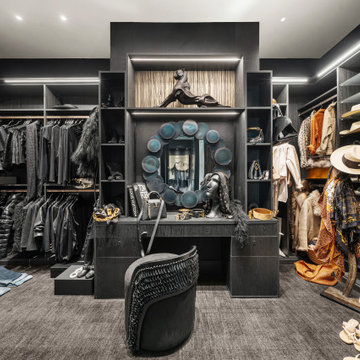 Versace-inspired primary bathroom suite